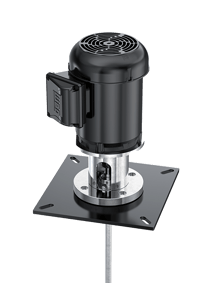 plate mount top entry mixer
